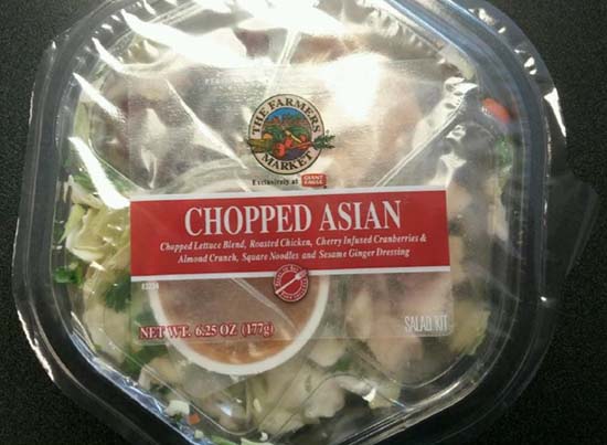 A Precautionary Recall of Three Cases of The Farmers Market Chopped Asian Salad Kit is Announced Due to Possible Exposure to Allergens
